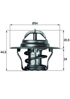 Mahle TX487D Thermostat, Kühlmittel