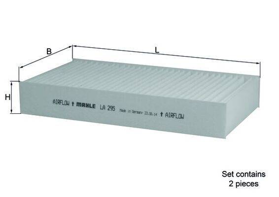Mahle LA295/S Filter, Innenraumluft