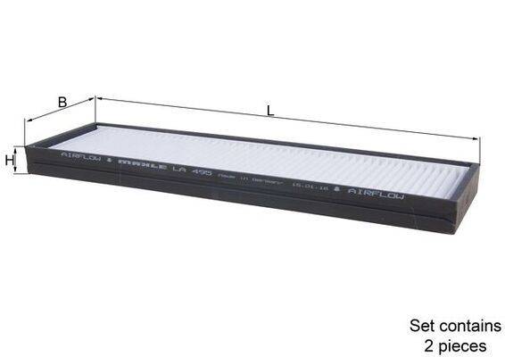 Mahle LA495/S Filter, Innenraumluft