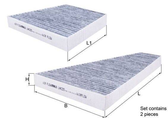 Mahle LAK225/S Filter, Innenraumluft
