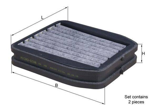 Mahle LKK165/S Filter, Innenraumluft