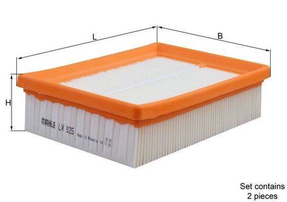 Mahle LX925/S Luftfilter