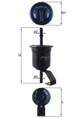 Mahle KL1161 Kraftstofffilter