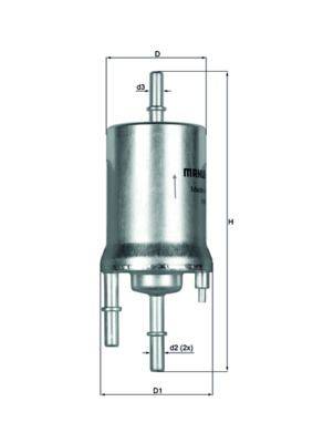 Mahle KL156/1 Kraftstofffilter