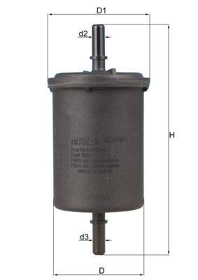 Mahle KL416/1 Kraftstofffilter