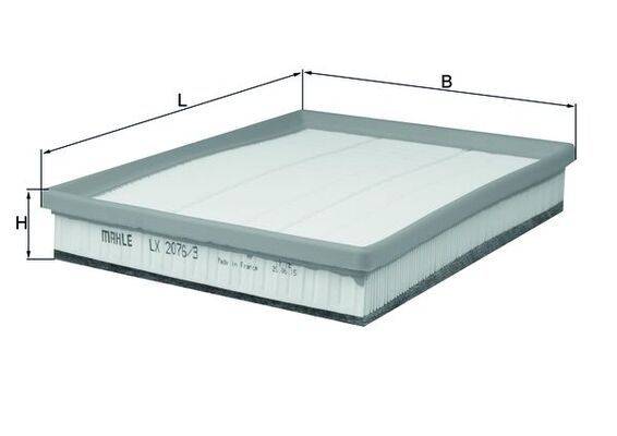 Mahle LX2076/3 Luftfilter