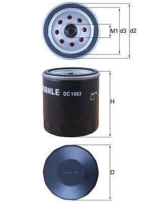 Mahle OC1063 Ölfilter