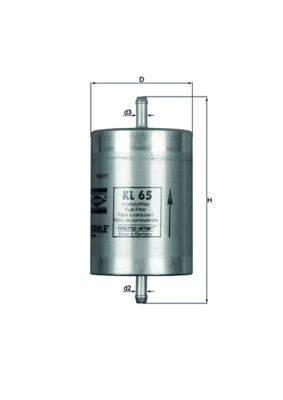 Mahle KL65 Kraftstofffilter