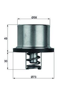 Mahle THD165 Thermostat, Kühlmittel