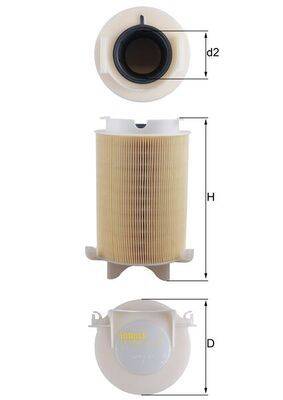 Mahle LX1566 Luftfilter