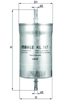 Mahle KL767 Kraftstofffilter