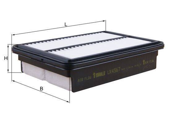 Mahle LX4567 Luftfilter