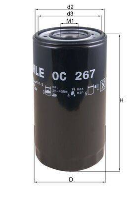 Mahle OC267 Ölfilter