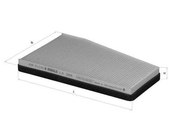Mahle LA368 Filter, Innenraumluft