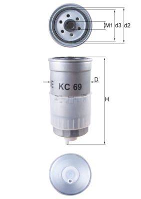 Mahle KC69 Kraftstofffilter
