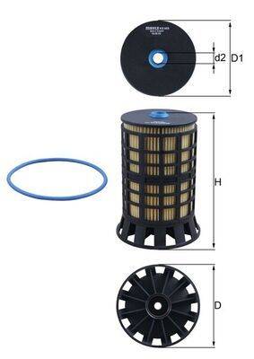 Mahle KX606D Kraftstofffilter