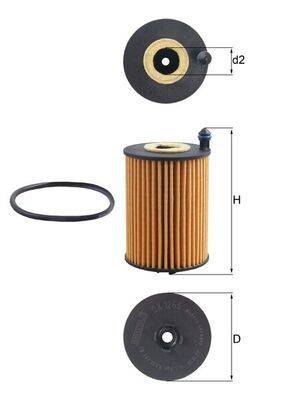 Mahle OX1266D Ölfilter