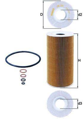 Mahle OX126D Ölfilter