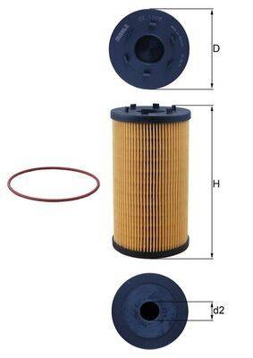 Mahle OX1306D Ölfilter