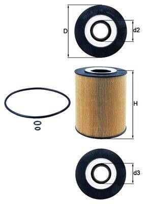 Mahle OX146D Ölfilter