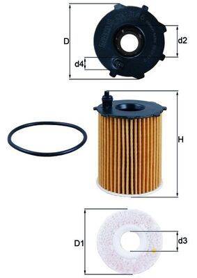 Mahle OX171/16D Ölfilter