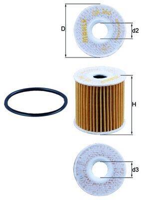 Mahle OX346D Ölfilter