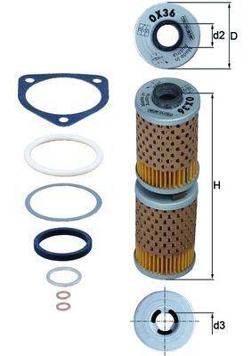 Mahle OX36D Ölfilter