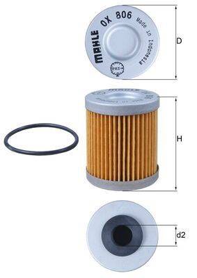 Mahle OX806D Ölfilter