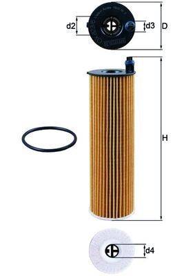 Mahle OX823/6D Ölfilter
