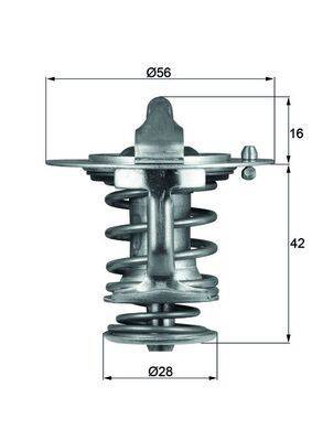 Mahle TX8376D Thermostat, Kühlmittel