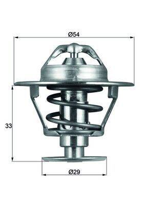 Mahle TX8676D Thermostat, Kühlmittel