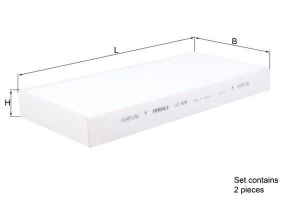Mahle LA426/S Filter, Innenraumluft