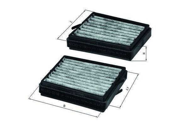 Mahle LKK116/S Filter, Innenraumluft