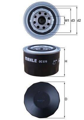 Mahle OC570 Ölfilter