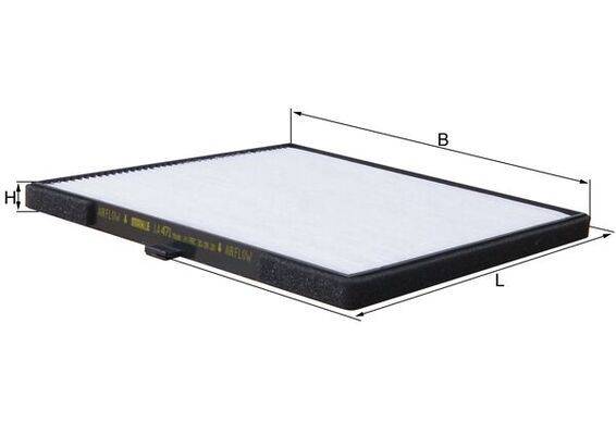 Mahle LA471 Filter, Innenraumluft