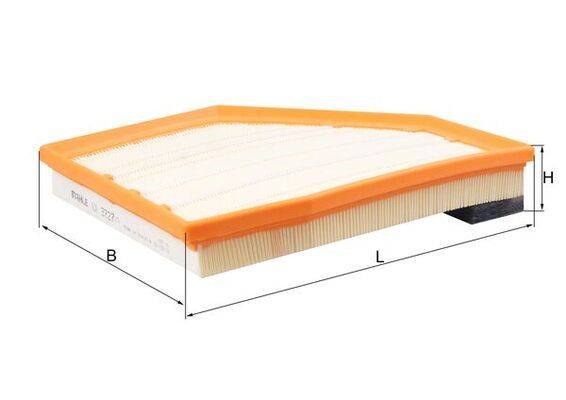Mahle LX3727/1 Luftfilter