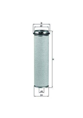 Mahle LXS37/1 Sekundärluftfilter