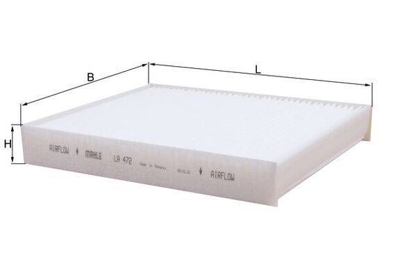 Mahle LA472 Filter, Innenraumluft