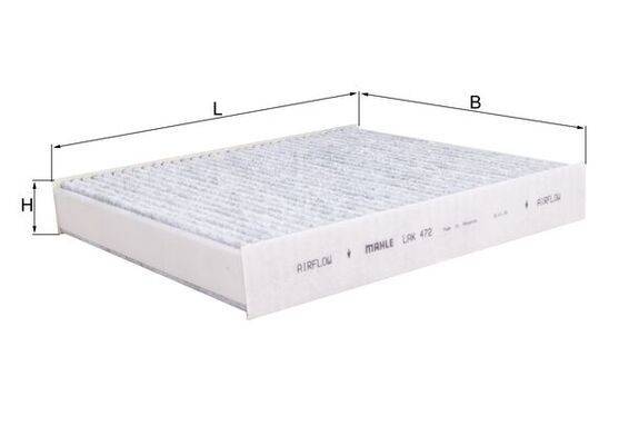 Mahle LAK472 Filter, Innenraumluft