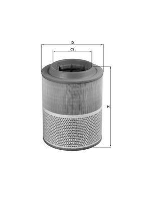Mahle LX1072 Luftfilter