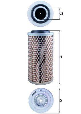 Mahle LX272 Luftfilter