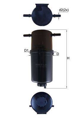 Mahle KL873 Kraftstofffilter