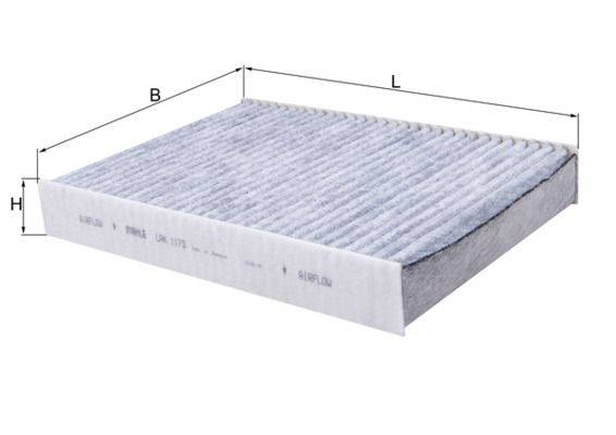 Mahle LAK1173 Filter, Innenraumluft