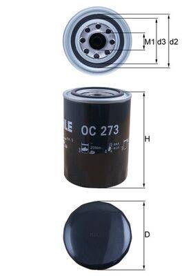 Mahle OC273 Ölfilter