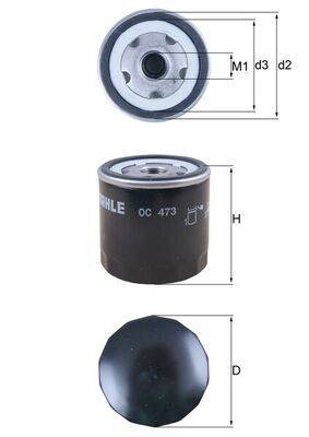 Mahle OC473 Ölfilter
