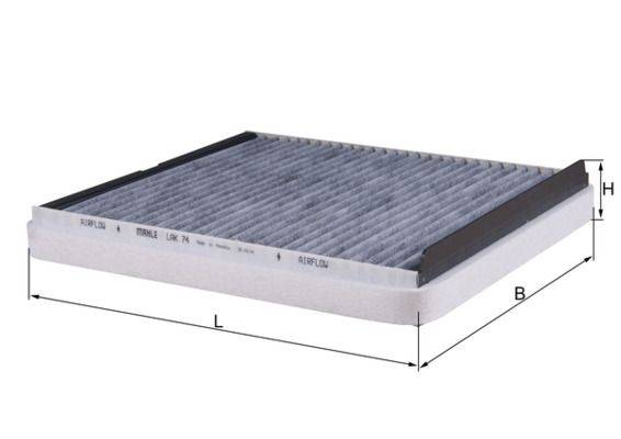 Mahle LAK74 Filter, Innenraumluft