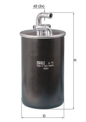 Mahle KL775 Kraftstofffilter