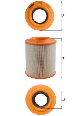 Mahle LX1275 Luftfilter