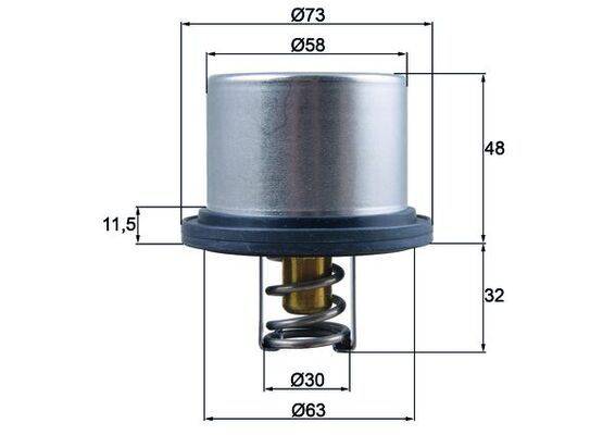 Mahle THD575 Thermostat, Kühlmittel