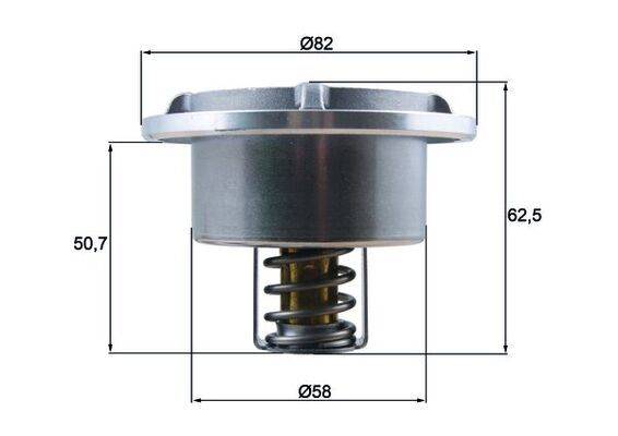 Mahle THD675 Thermostat, Kühlmittel